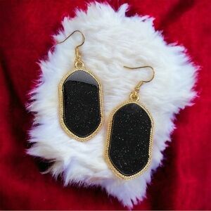 NWT Black and Gold Earrings - Perfect Accent for Any New Orleans Saints Fan